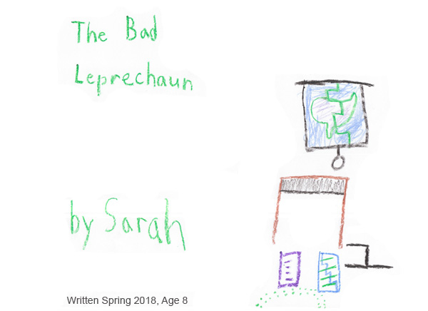 Sarah's book The Bad Leprechaun